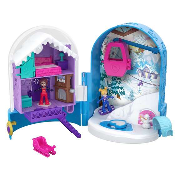 Polly Pocket Snowball Surprise Compact Multi New Open Box Item 