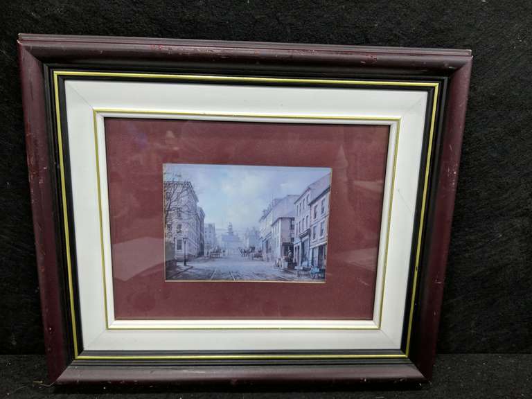 Dusan Kadlec Framed Halifax Scene Print (14.5" X 12.5" including frame