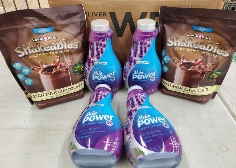 Melaleuca Assorted Box 4 Mela Power Garden Lavender Laundry Detergent