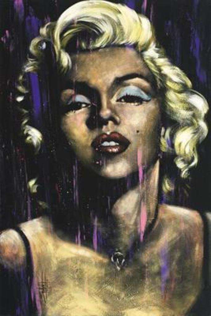 Marilyn Monroe Candle in the Wind by Fishwick Poster Print (24 x 36