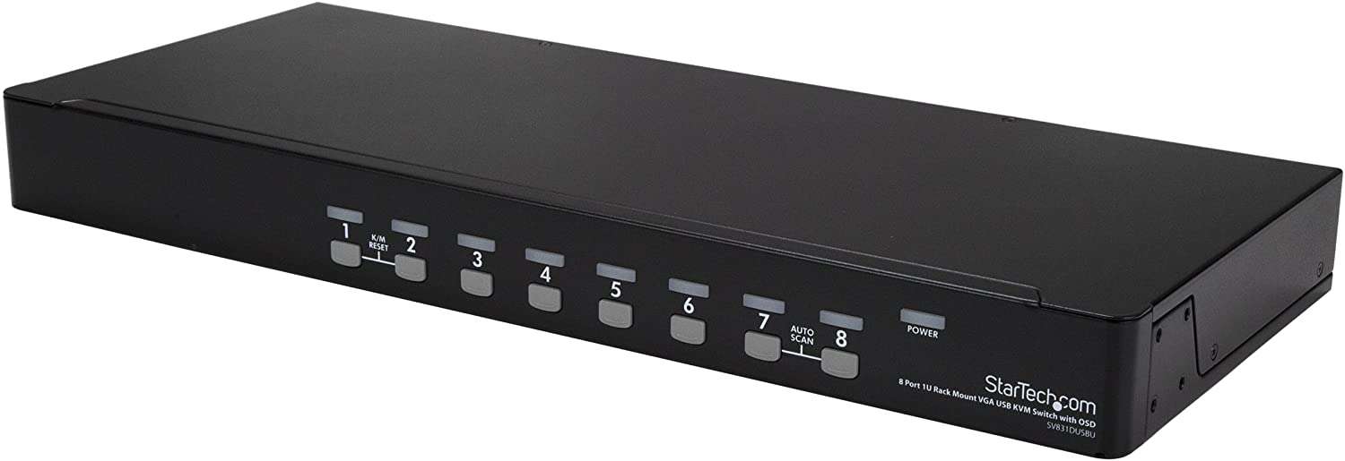 SV831DUSBUK 8 Port 1U Rack Mount USB Kvm Switch Kit with