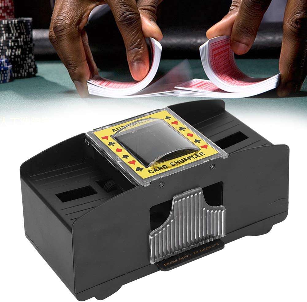 Automatic Playing Card Shuffler, Portable Battery Powered Elderly