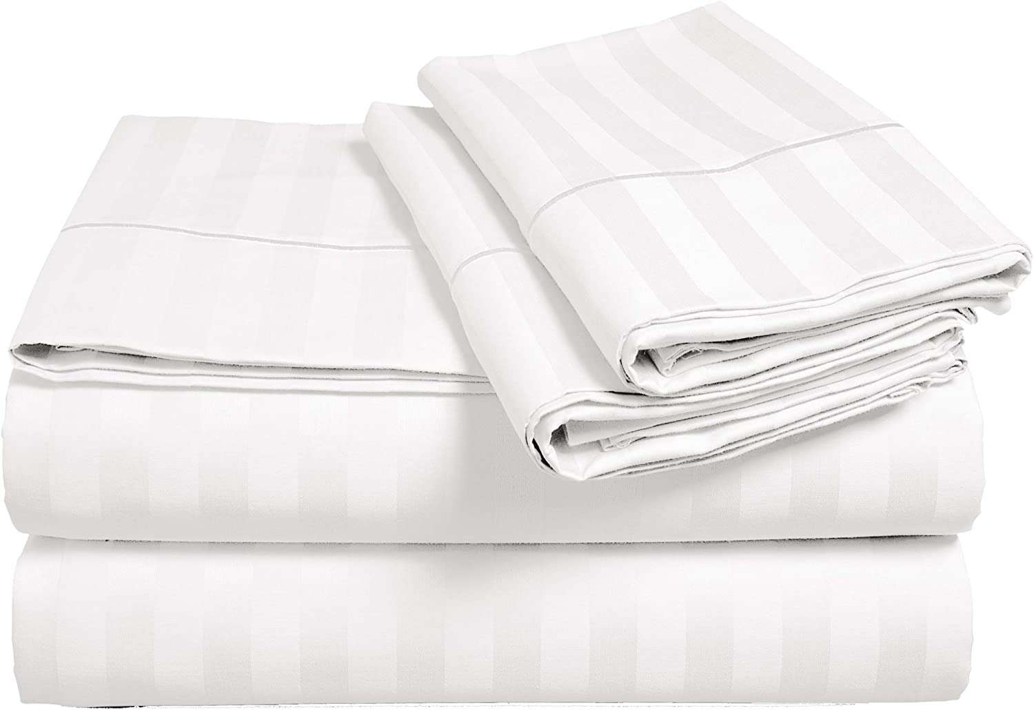Premium Hotel Sheets, White, 95x90in, 5pc set Mariner Auctions
