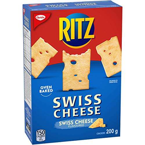 Christie RITZ SWISS CHEESE Flavoured Crackers, 200g, (Best before 2022JA10) Mariner Auctions