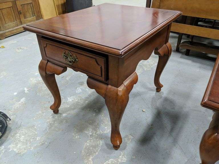 Queen Anne Style Coffee Table Two Matching End Tables Mariner