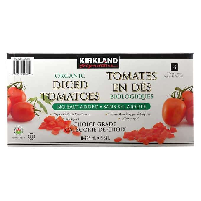 **Best Before Sept 1/2023** Kirkland Signature Organic Diced Tomatoes
