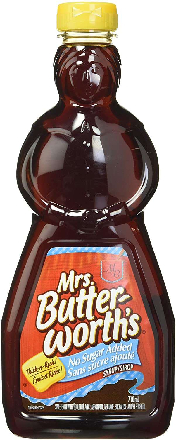 Mrs. Butterworth's Syrup, No Sugar Added, 710mL - Mariner Auctions ...