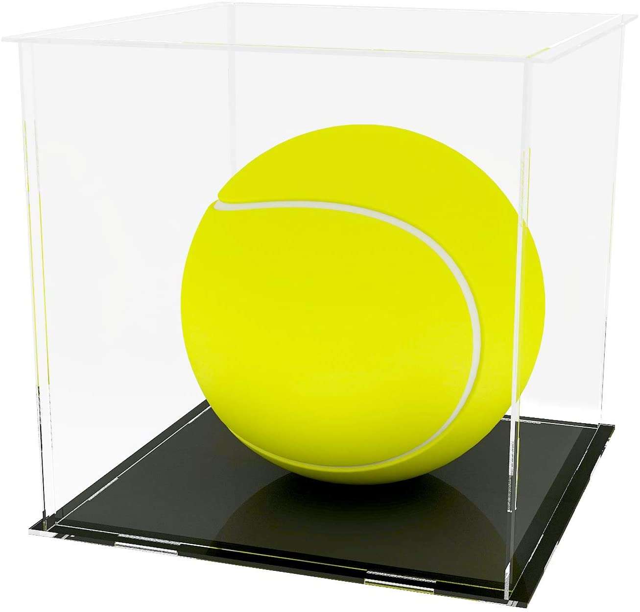 LANSCOERY Clear Acrylic Display Case Assemble Countertop Box Cube Organizer Stand Dustproof