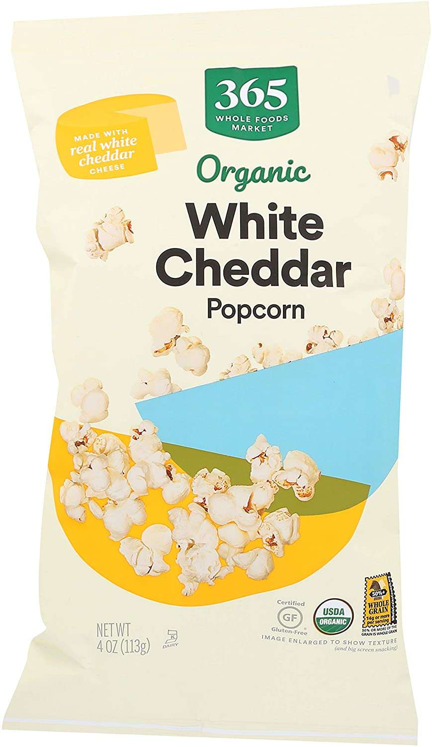 365 Everyday Value, White Cheddar Popcorn, 113 g Mariner Auctions