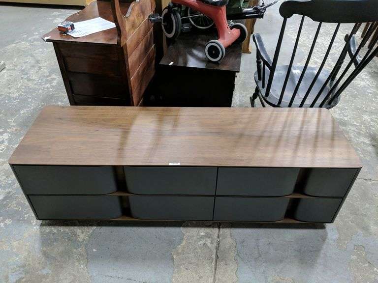 STRUCTUBE Modern TV Stand with 4 Drawers (59" long, 18" deep, 17.5