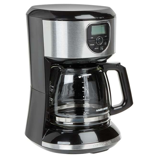 **See Note** BLACK+DECKER Coffee Maker, 12 Cup, Programmable, Black and