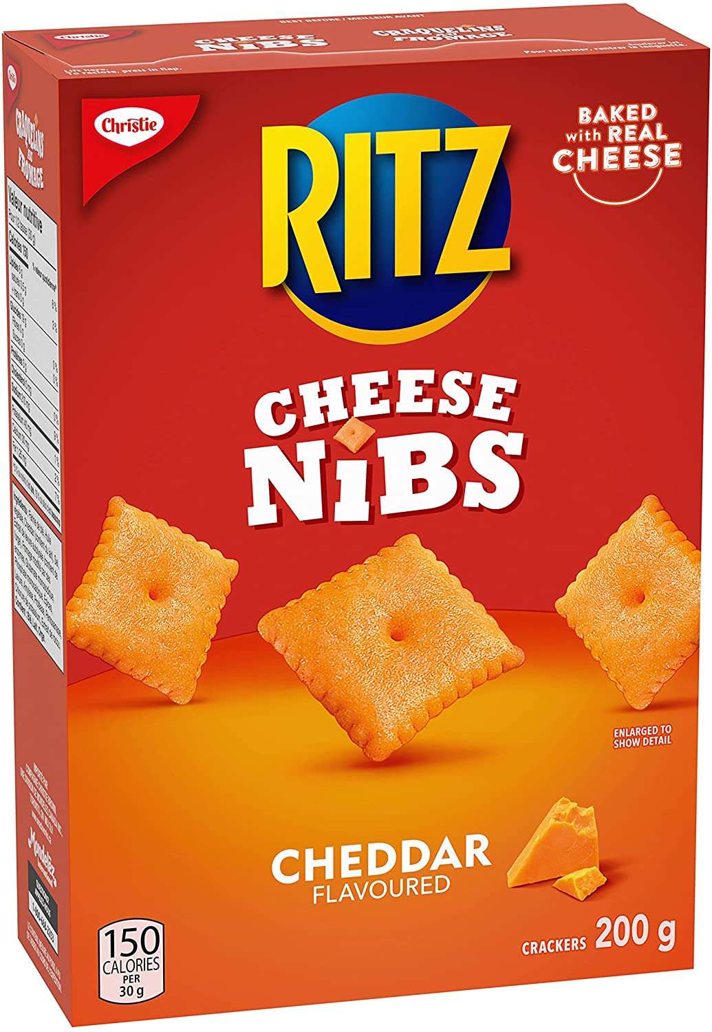 Christie Ritz Cheese Nips Crackers, Cheddar Flavored, 200 g Mariner