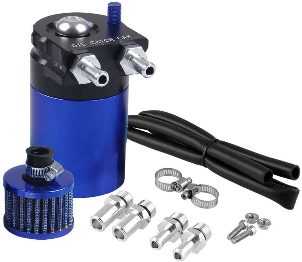 Universal Car Oil Catch Can Kit Reservoir Tank 300ml with Breather