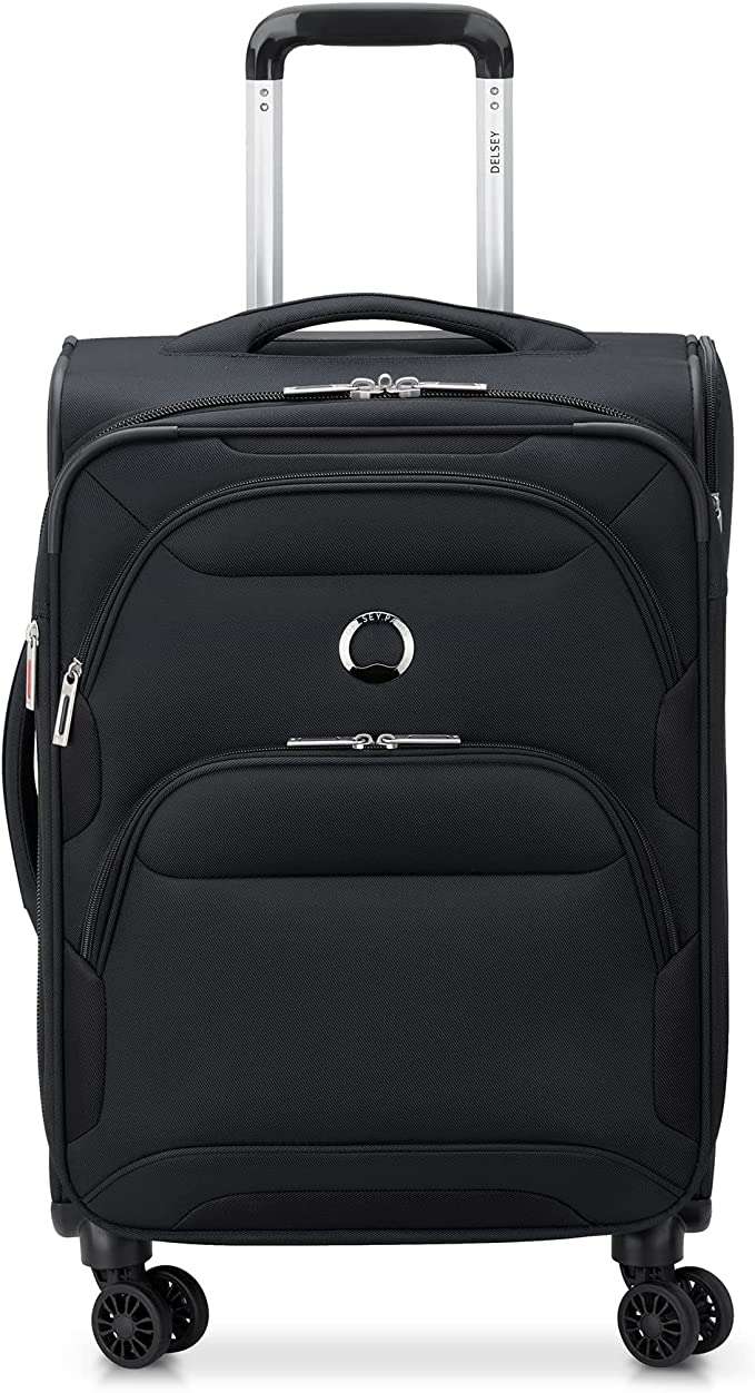 Delsey Luggage Unisex Sky Max 2.0 Softside Expandable Spinner CarryOn (21") Mariner Auctions