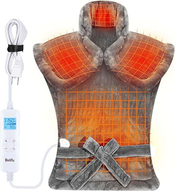 Belifu Electric Heating Pad for Period Cramps Neck Shoulders Lower Back