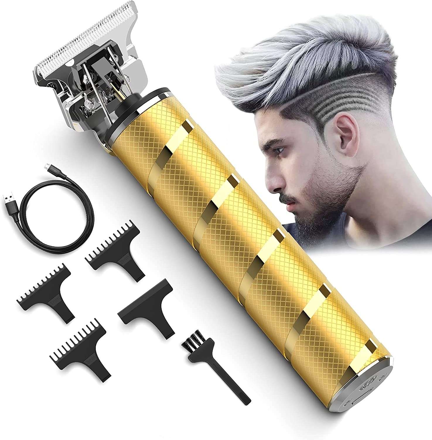 T Blade Trimmer for Men, Professional Cordless Zero Gapped Trimmer