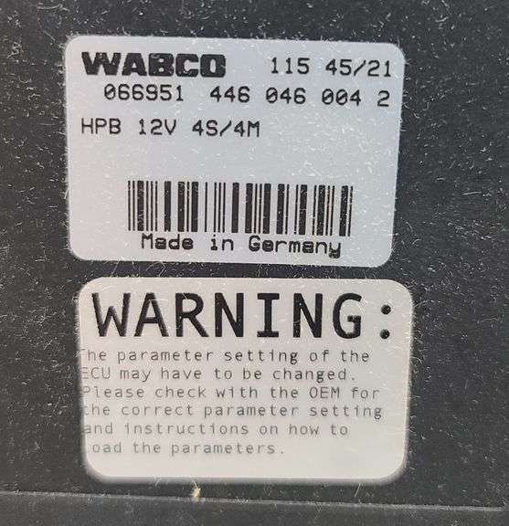 **See All Pictures** Wabco HPB Kit With ECU (10 Coil) 400 851 875 0