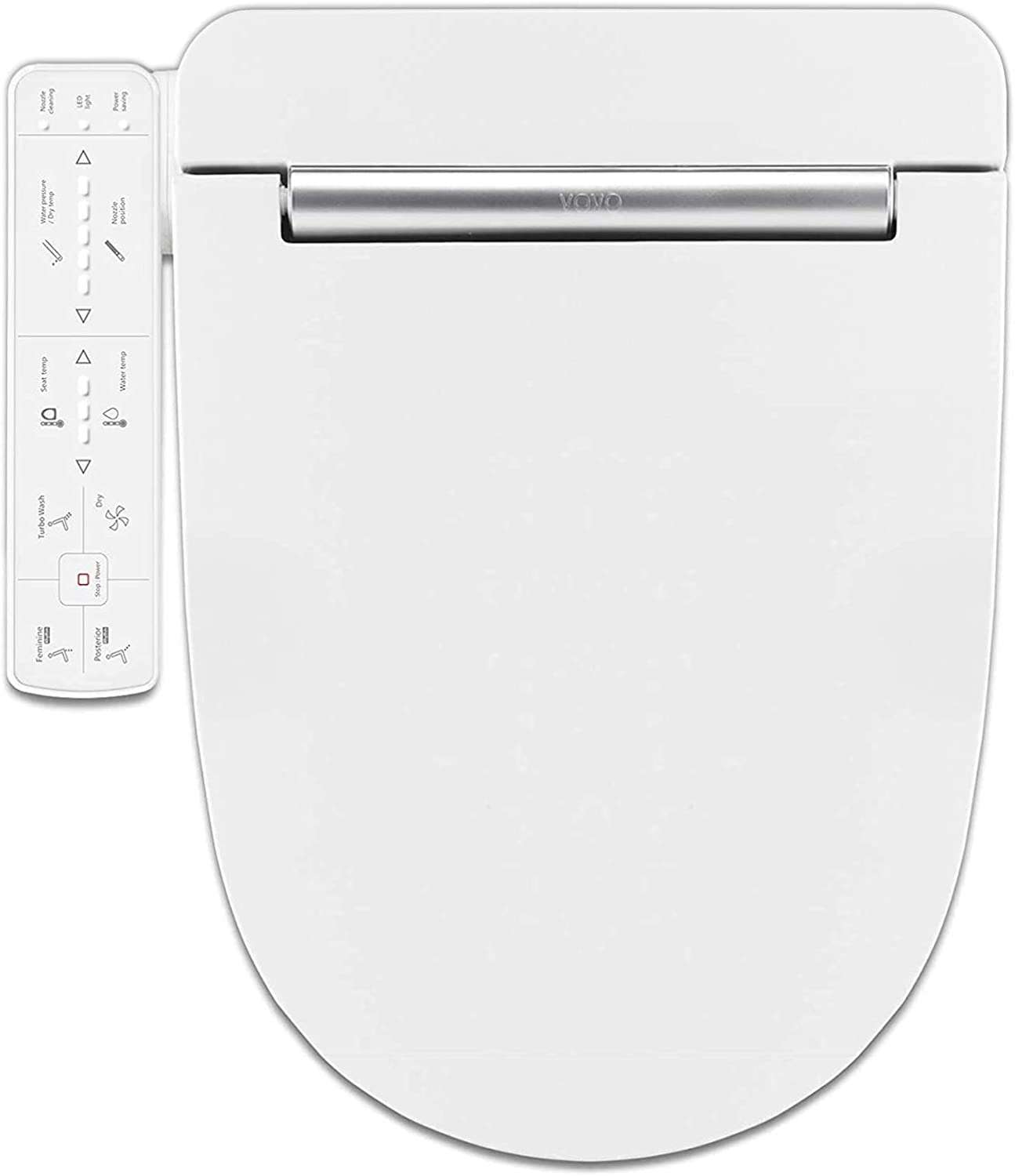 VOVO VB3000SE Electronic Bidet, Elongated, Made in Korea, LED Nightlight, Eco Power Save,Self