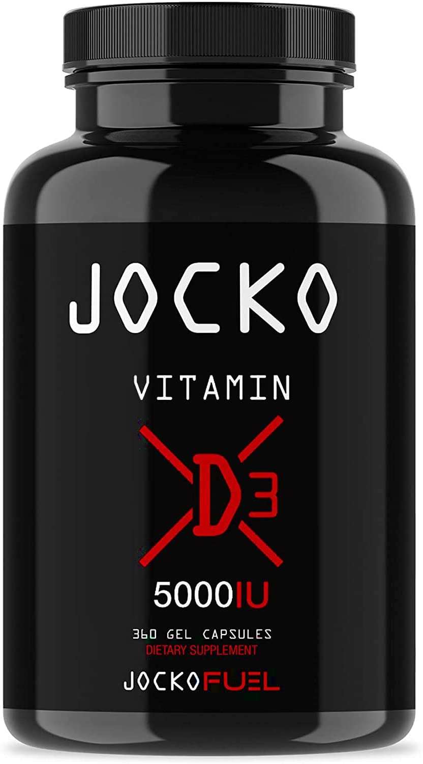 Jocko Vitamin D3 5000IU Supports Immune System, Bone Health, Low