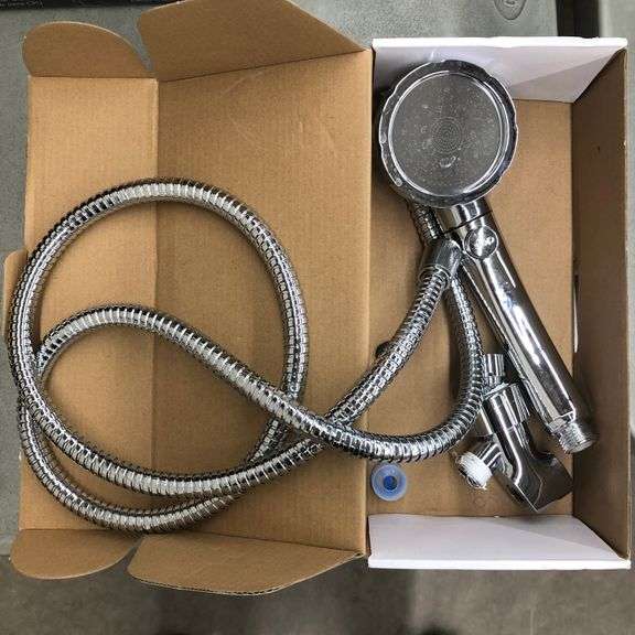 JONKEAN High Pressure Shower Head with Hose and On Off Switch, Water