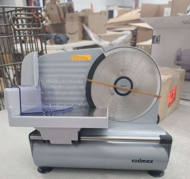 **See Note** Cusimax 200W Electric Deli Food Slicer with 7.5” Removable