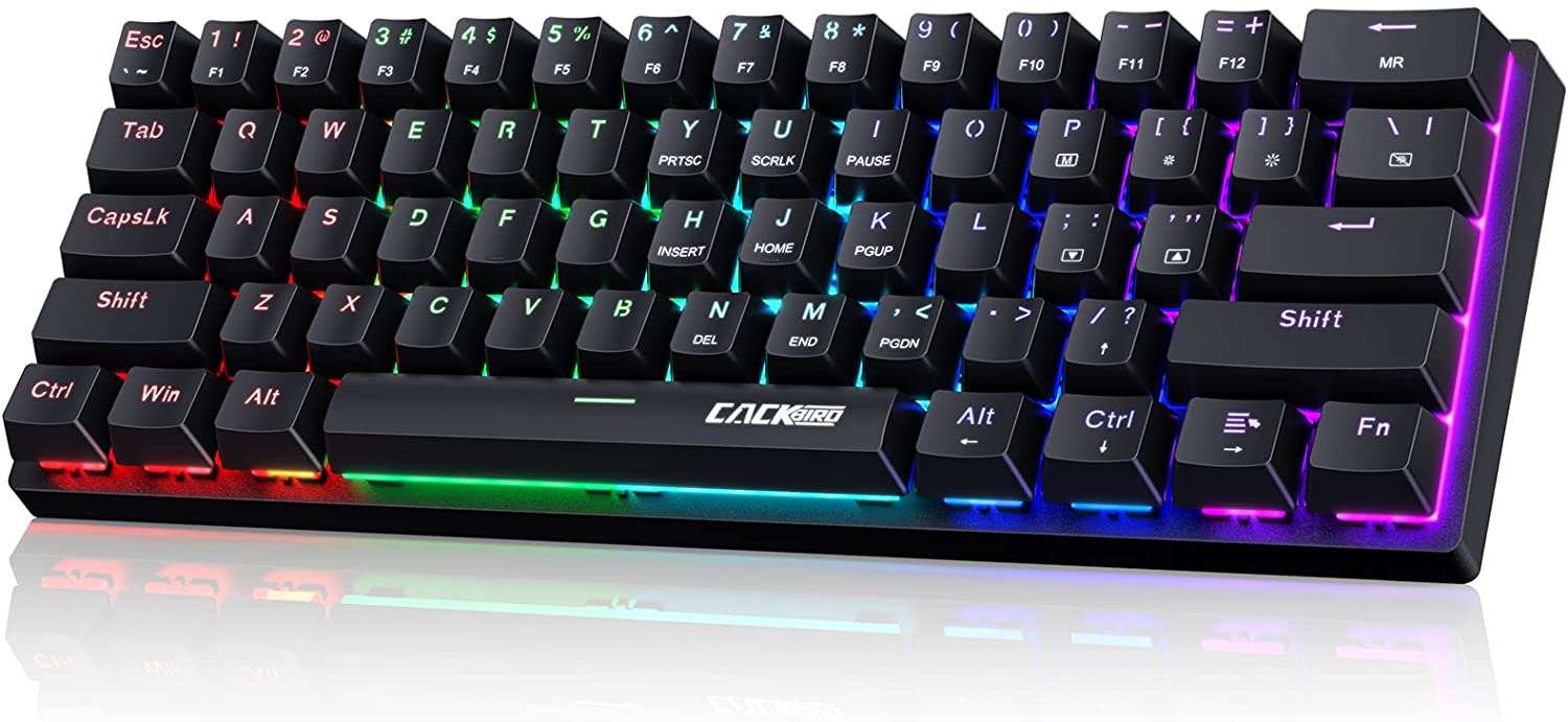CackBird Portable 60 Mechanical Gaming Keyboard,60 Percent Wired Gamer