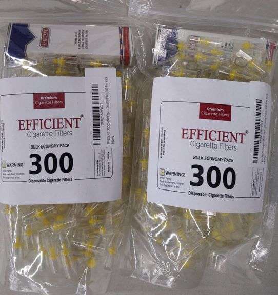 **Lot Of 2 Packs** EFFICIENT Disposable Cigarette Filters Bulk Economy