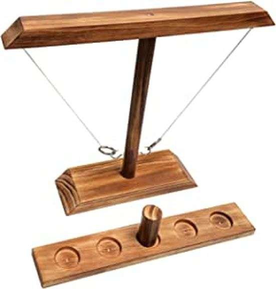 Ring Toss Game for Adults Table Top Hook and Ring Toss Game with Shot