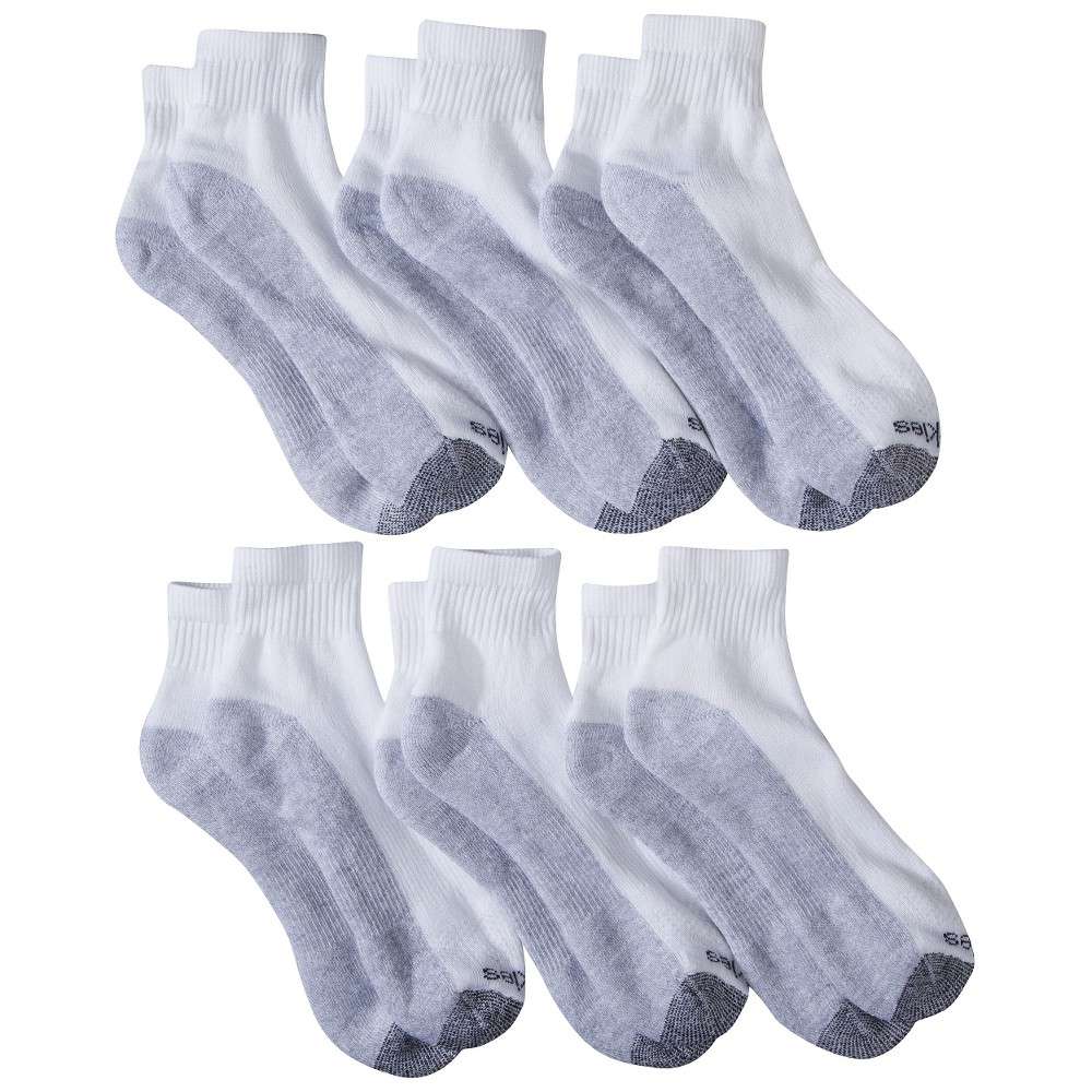 Dickies Moisture Control Quarter Socks Size 6 12 6 Pack Mariner 
