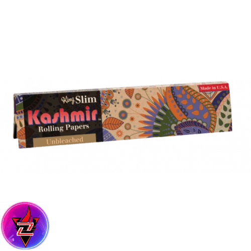 KASHMIR ROLLING PAPER KING SLIM UNBLEACHED, 50 PACKS, 32CT PAPERS