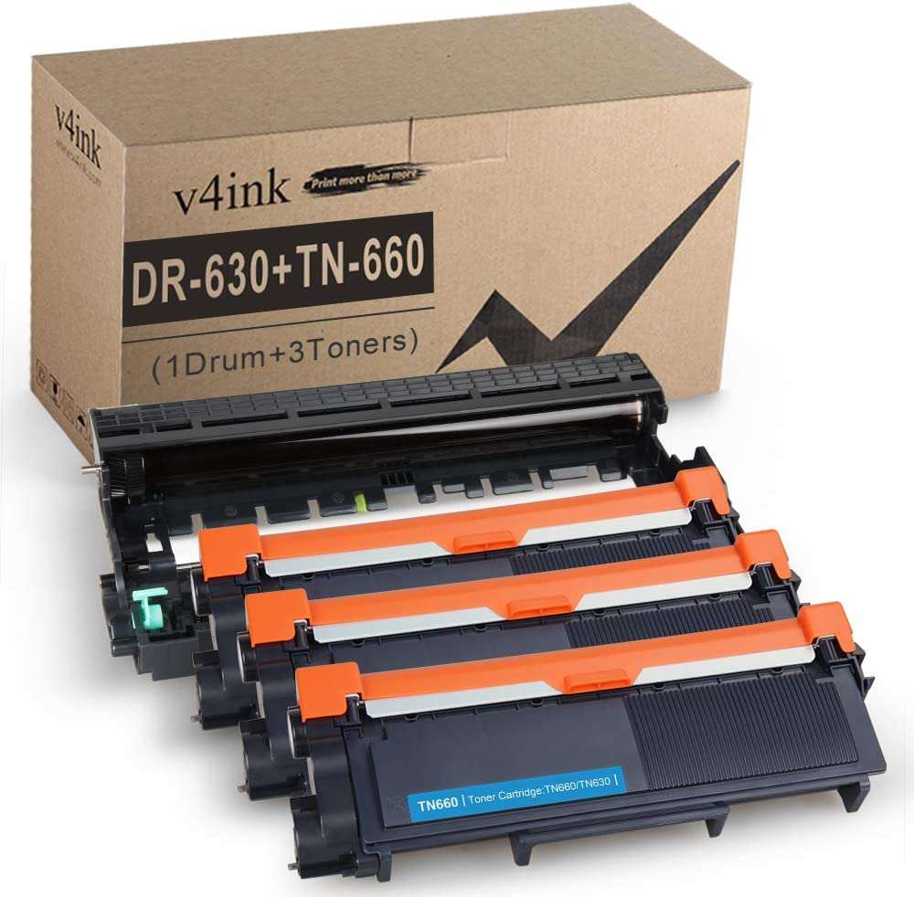 V4INK Compatible Toner Cartridge and Drum Unit Set Replacement for