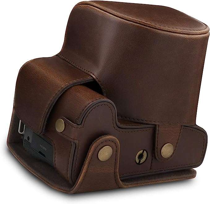 MegaGear Ever Ready Leather Camera Case Compatible with Leica VLux 5