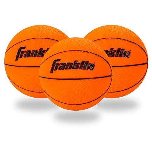 Franklin Sports Indoor Mini Basketballs 3 Pack Slam Dunk Approved