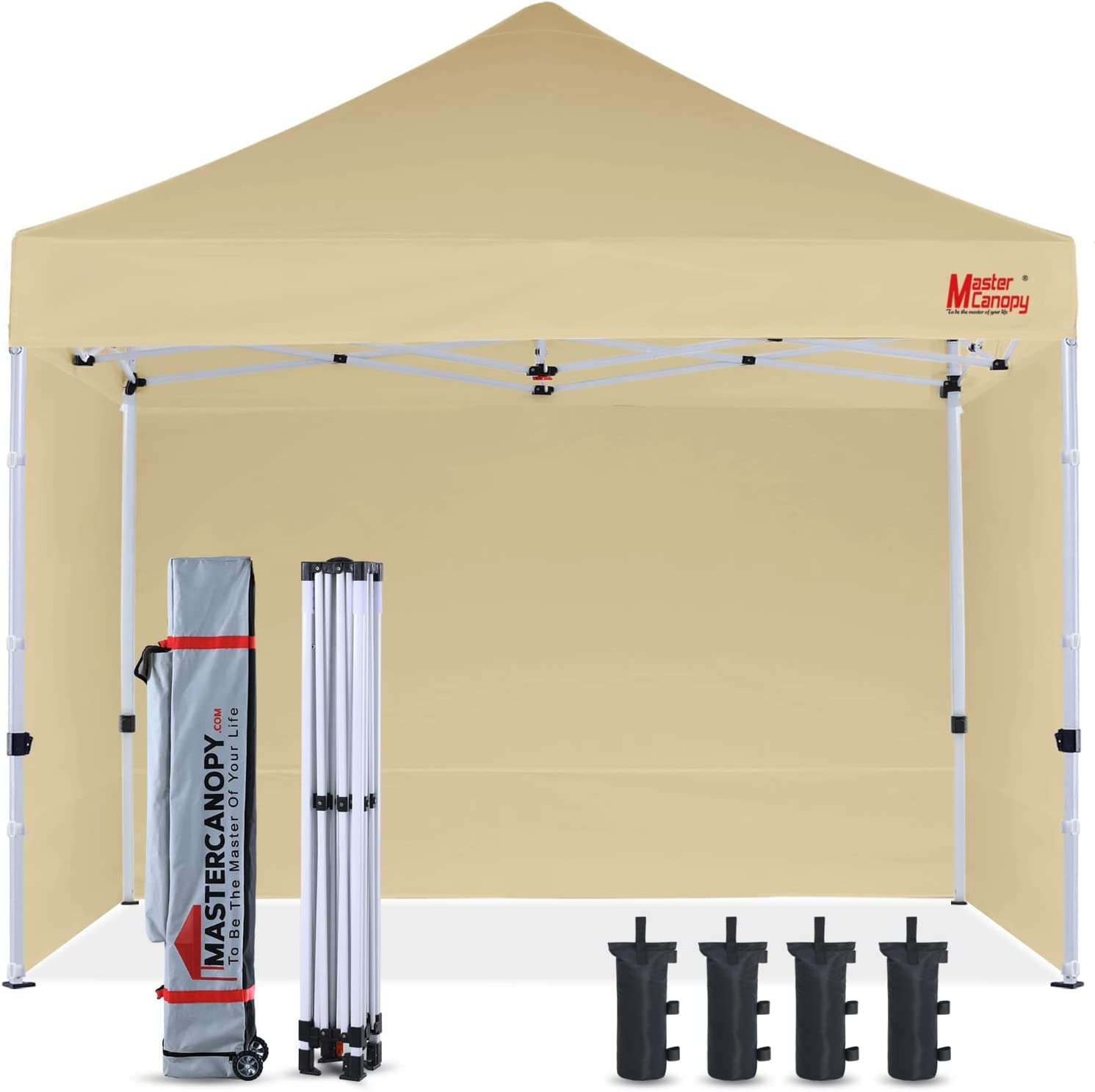 **See Note** MASTERCANOPY Popup Canopy Tent Instant Canopies with 4