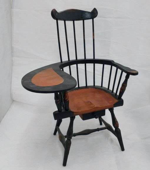 Miniature Spindle Chair w/ Under Seat Drawer Attachment (19.25"H