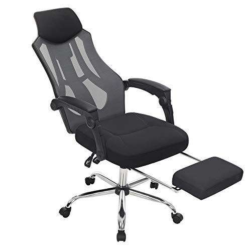 **See Note** SONGMICS Mesh Office Chair with Headrest and Footrest
