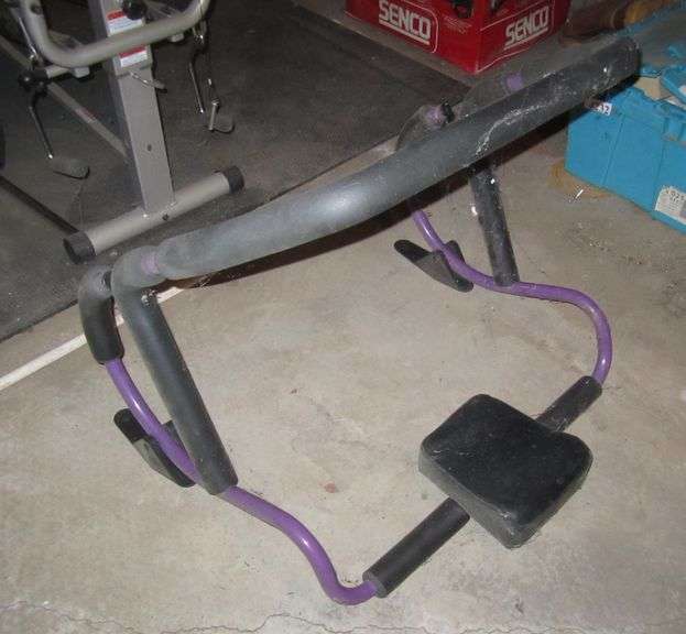 Total Gym Supra Pro, situp machine Mark Van Hook, Auctioneer