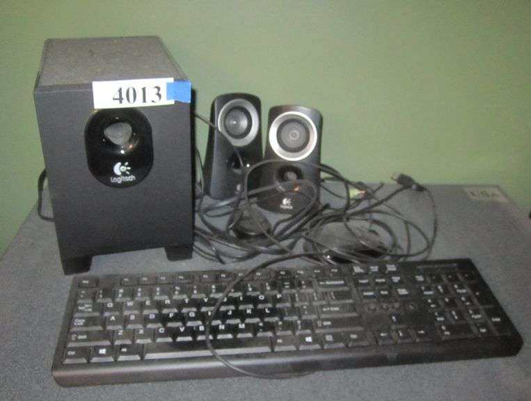 Logitech computer speakers, keyboard, mouse Mark Van Hook, Auctioneer