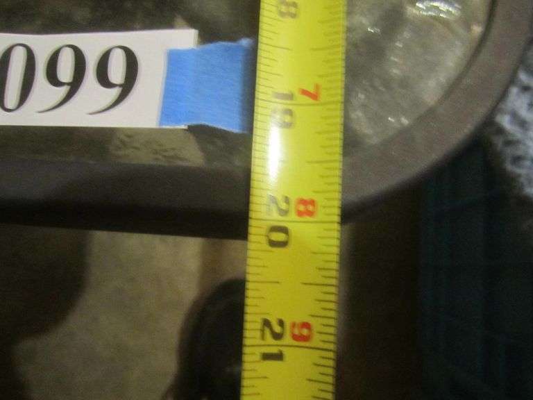 Glass top outdoor coffee table Mark Van Hook, Auctioneer