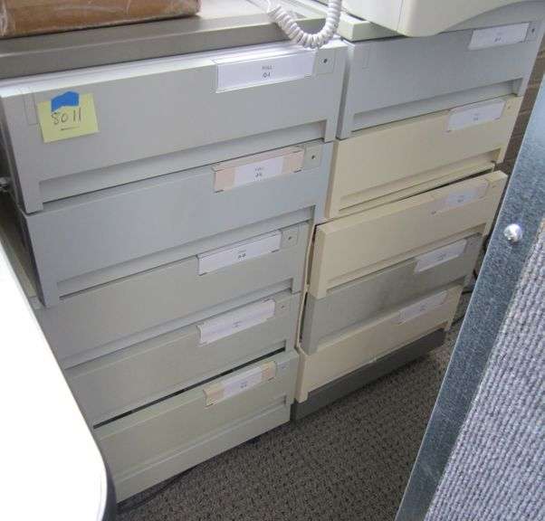 DAT tape storage drawers TAPES NOT INCLUDED Mark Van Hook, Auctioneer