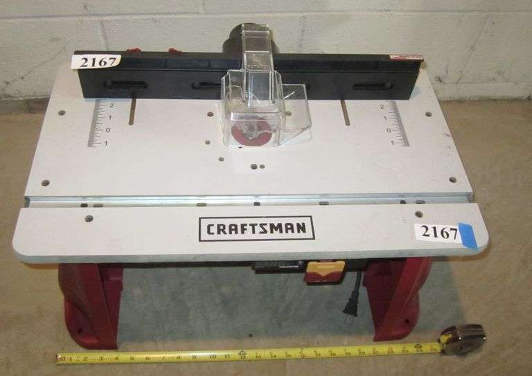 Craftsman router table & router Mark Van Hook, Auctioneer