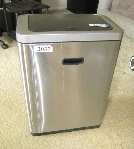 Stainless steel kitchen trash can Mark Van Hook, Auctioneer
