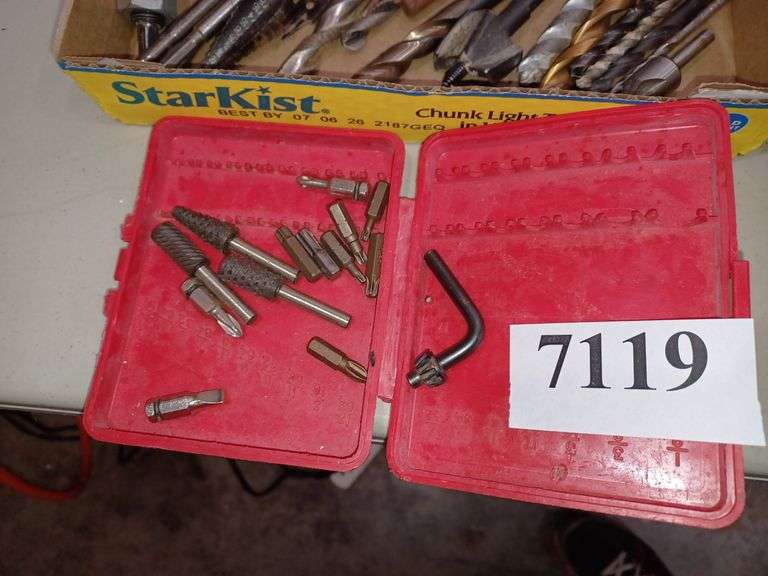 Drill bits, hand impact tool set, Ramset power fastening system, other