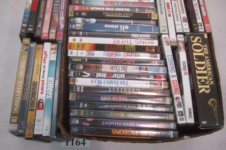 Various DVDs and VHS tapes Mark Van Hook, Auctioneer