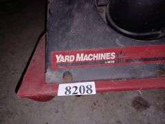 Yard Machines 3.5 horsepower 21 inch snow thrower,