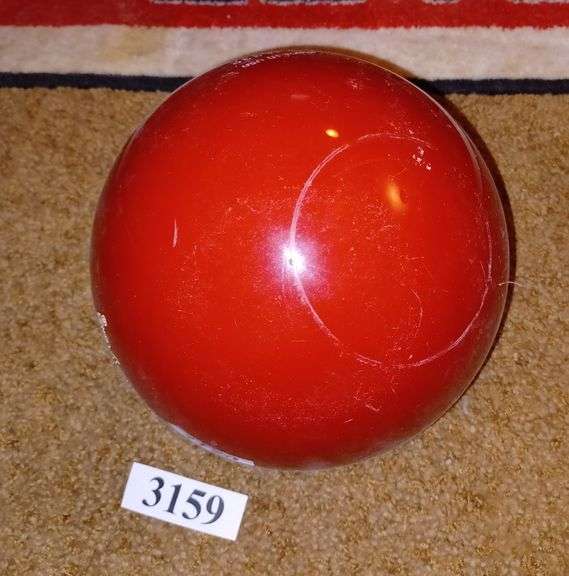 Ohio State Bowling ball, undrilled Mark Van Hook, Auctioneer