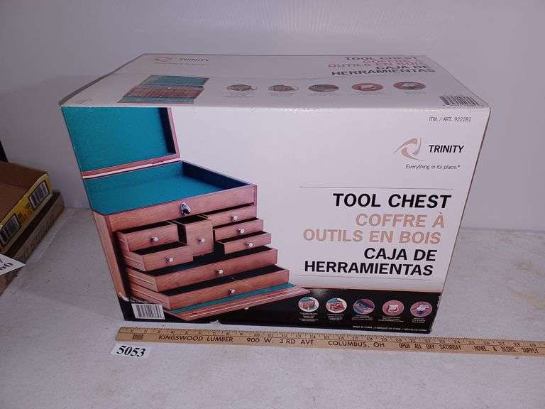 Trinity wood machinist's tool chest sealed in box Mark Van Hook