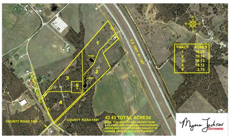 34.43+/- acres-More or Less-Wise County-Land for Sale-Near Alvord-Decatur-DFW