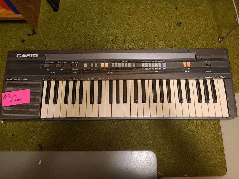 Casiotone CT360 piano keyboard in office Ness Bros Realtors