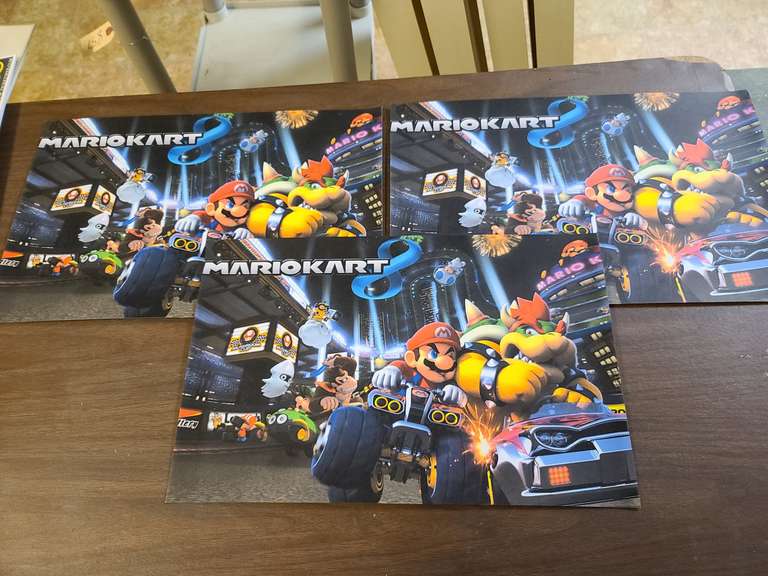 10 Movie, music, Mario kart posters, 11" x 17" see photos.